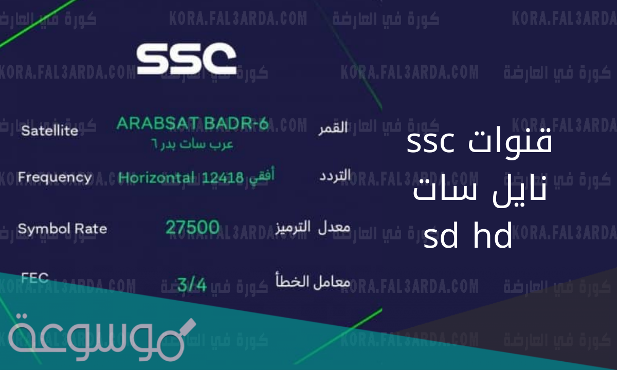 كيفية الاشتراك في قنوات ssc