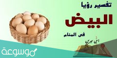 من أئمة التفسير يفسرون البيض في الحلم
