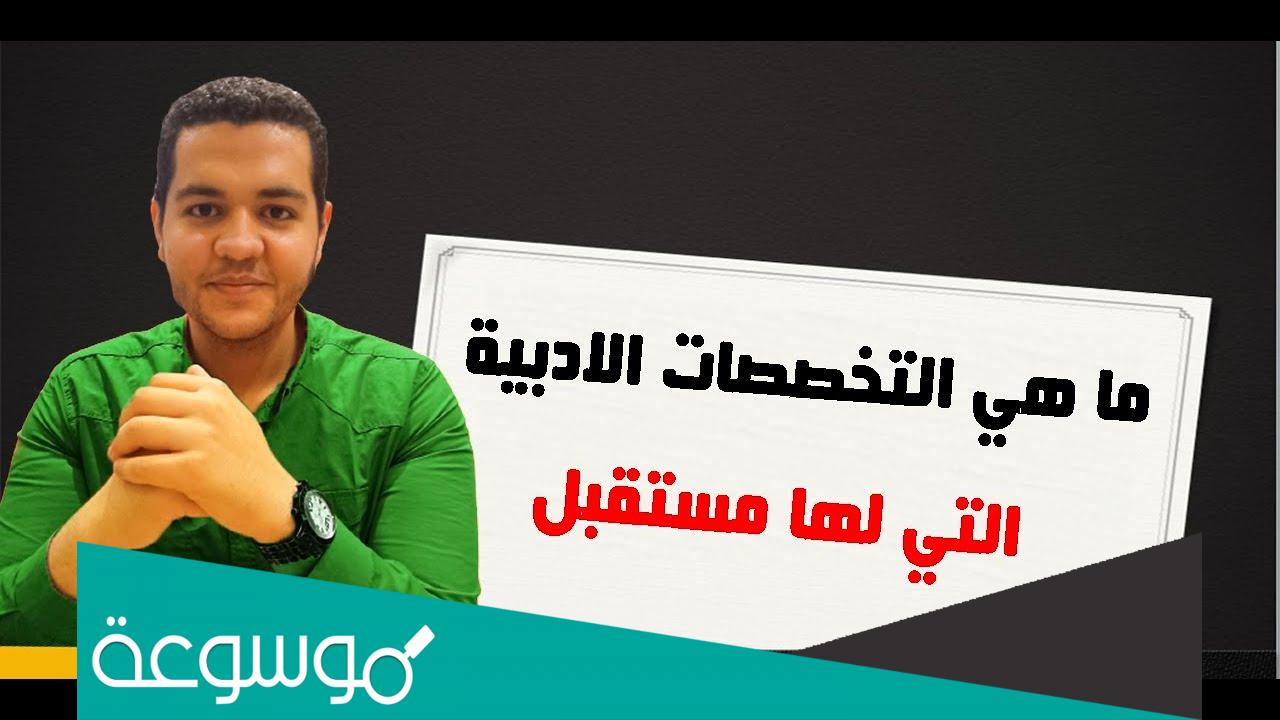 ما هي التخصصات الأدبية التي لها مستقبل