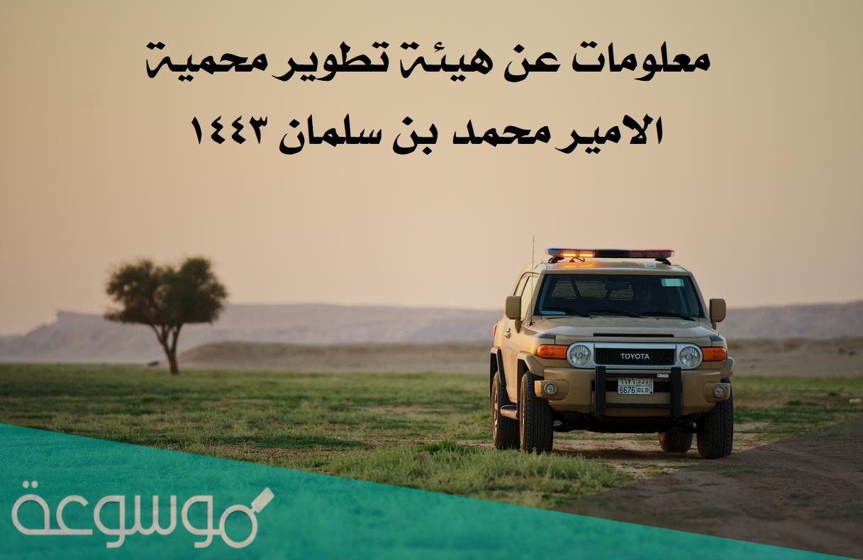 معلومات عن هيئة تطوير محمية الامير محمد بن سلمان ١٤٤٣