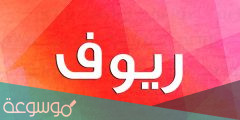 معنى اسم ريوف وصفات حاملة الاسم