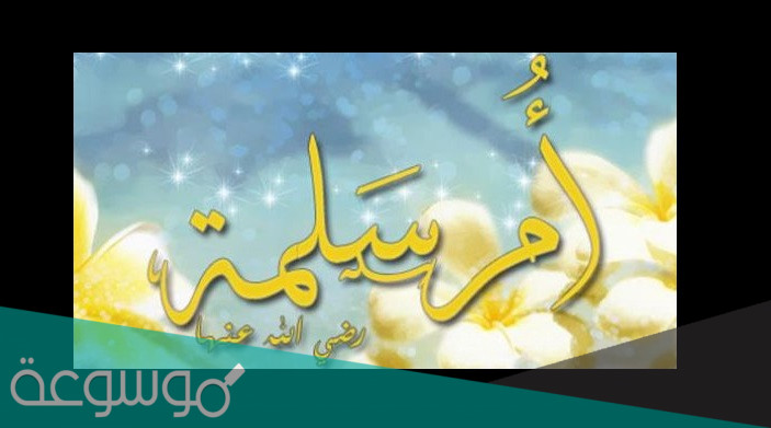 من أول شخص تقدم بطلب الزواج من أم سلمة بعد انتهاء حدادها