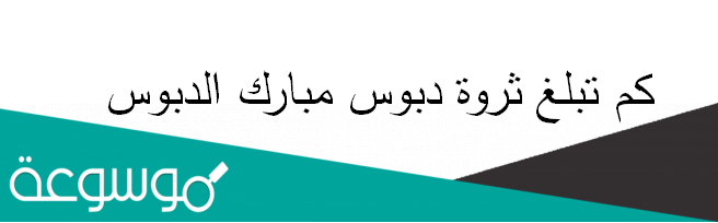 كم تبلغ ثروة دبوس مبارك الدبوس