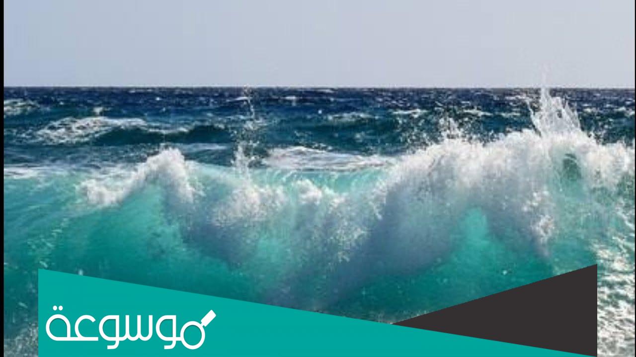 تفسير رؤية موج المحيط ماء البحر غاض حتى بانت حافته يعلو ثم ينحدر