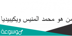 من هو محمد المنيس ويكيبيديا