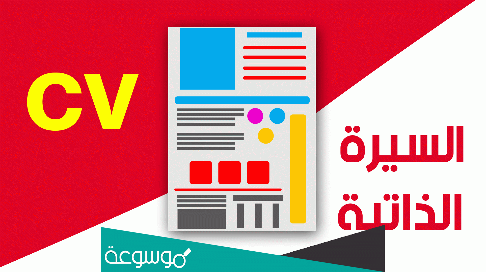 نموذج كتابة السير الذاتية موحد وذو نمط واحد لجميع الأفراد الراغبين بالعمل.