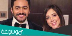 ما سبب انفصال تامر حسني وبسمة بوسيل