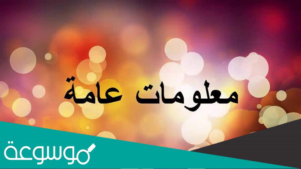 معلومات عامة مفيدة للإنسان