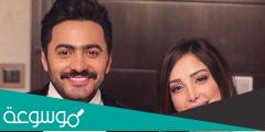 من هي بسمة بوسيل زوجة تامر