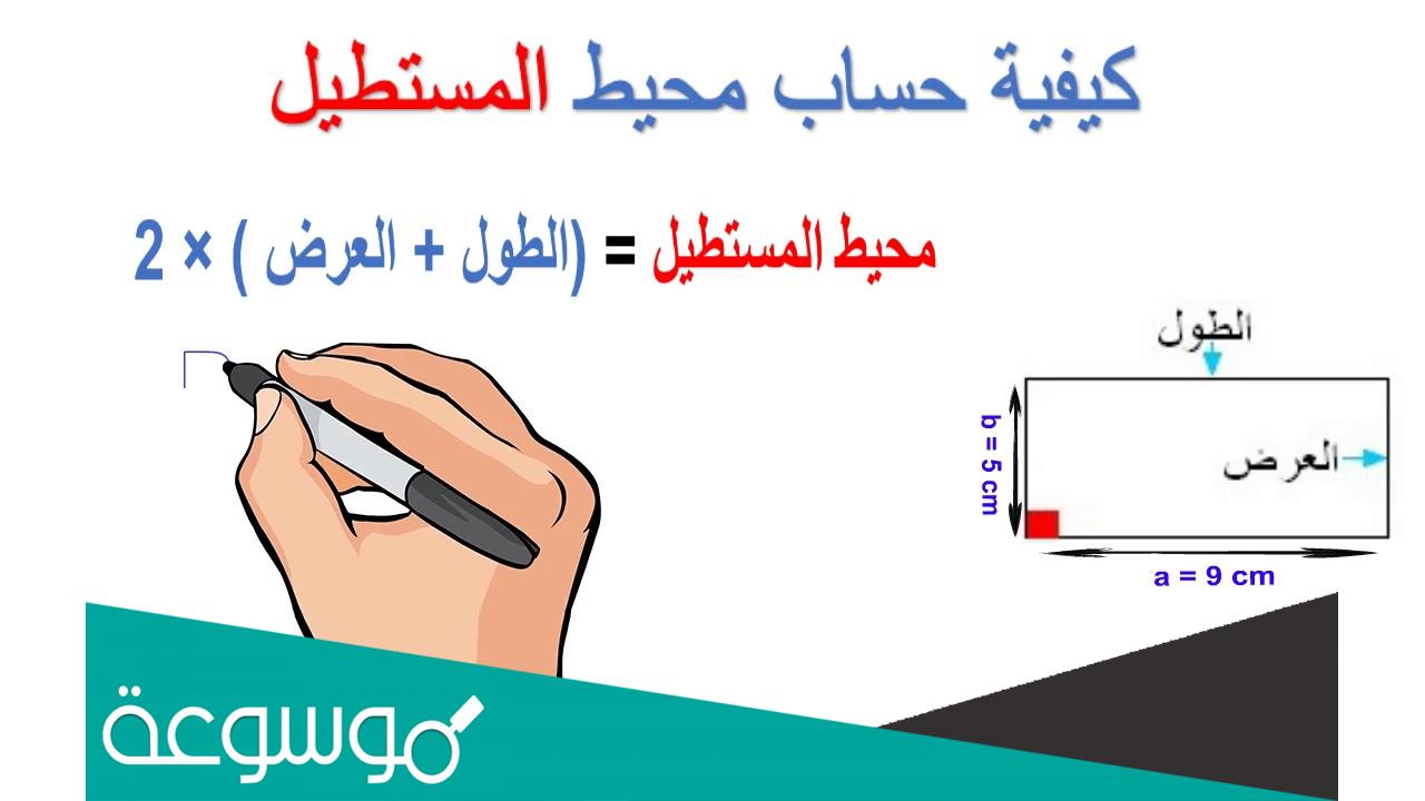 ما هو قانون مساحة المستطيل