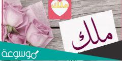 ما معنى اسم ملك Malk وصفاتها حسب علم النفس