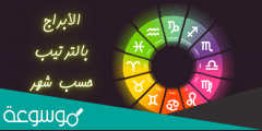 ما هي الابراج المترابعه حسب الاشهر