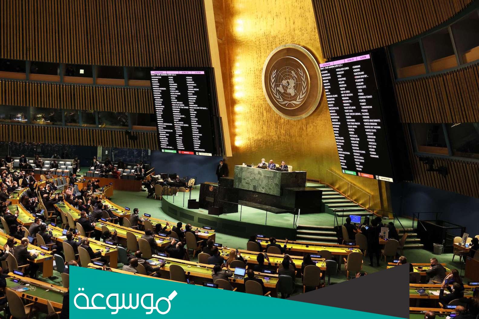 ما هي الدول العربية التي امتنعت عن التصويت ضد روسيا