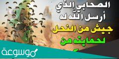 من هو الصحابي الذي حمى الله جسده بجيش من النحل