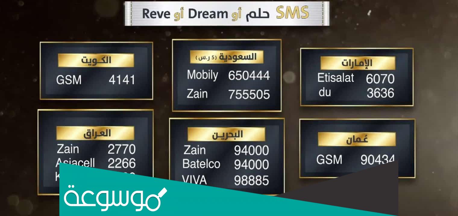 ارقام مسابقة الحلم 2022