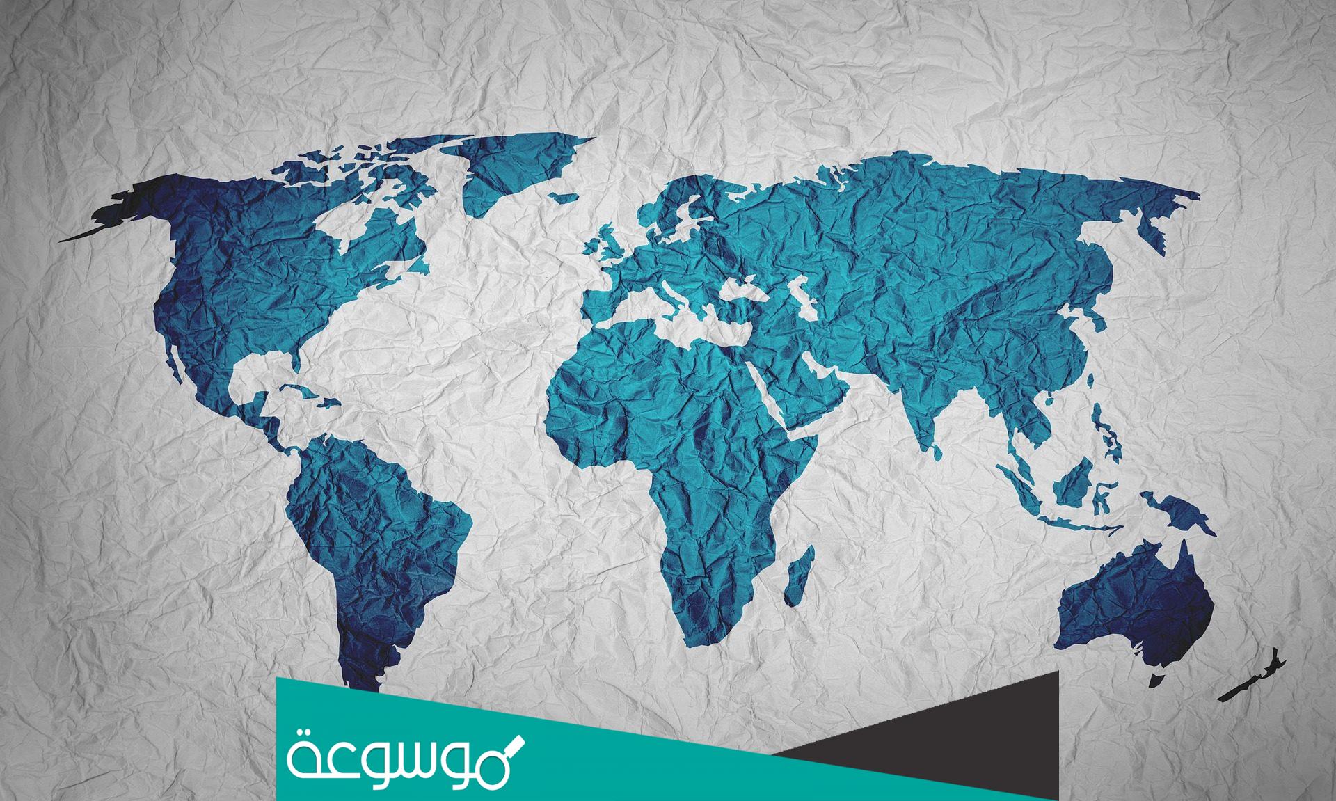 اين عثر على خريطة العالم الاولى