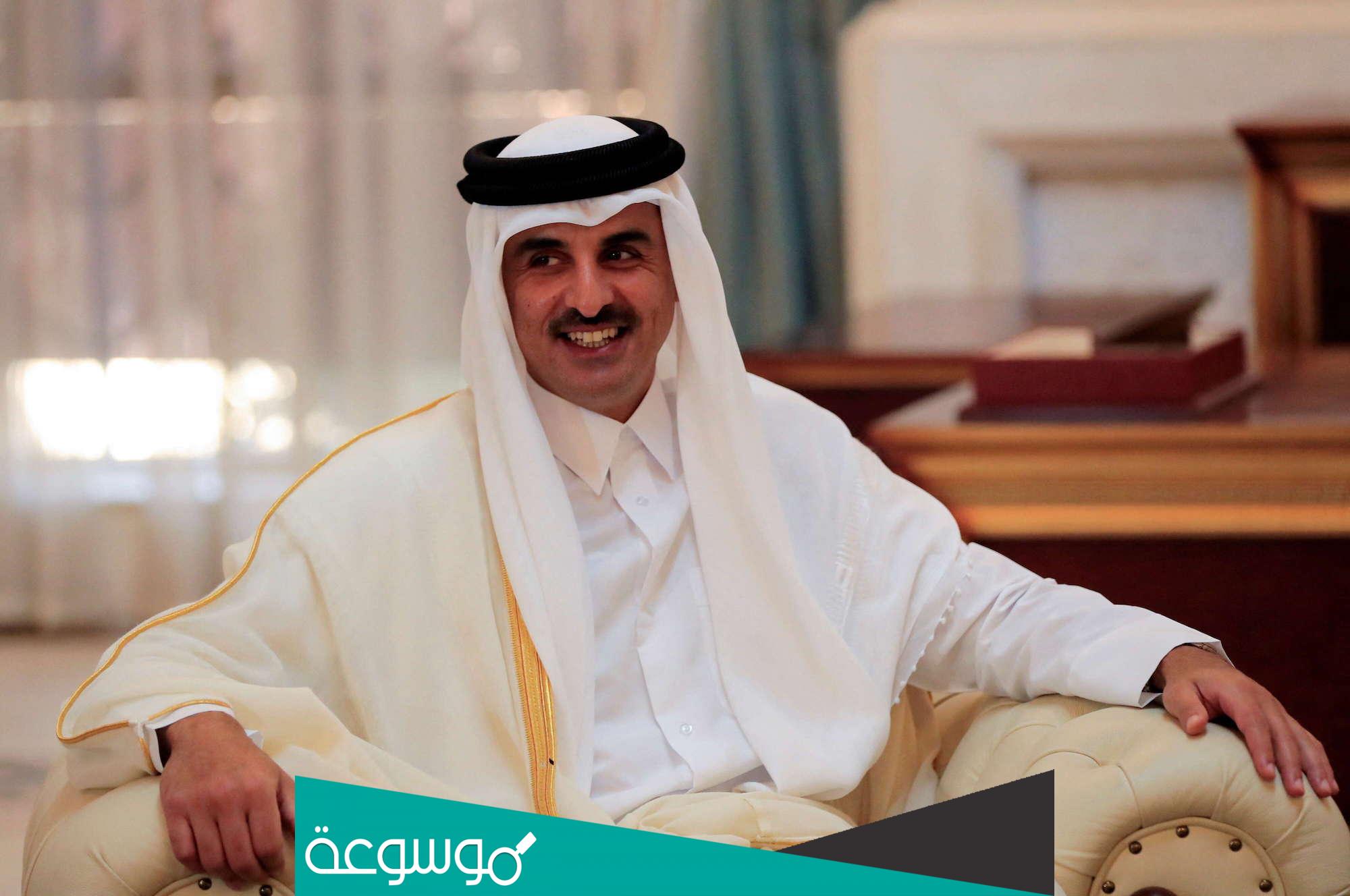 كم عدد ابناء الشيخ تميم بن حمد