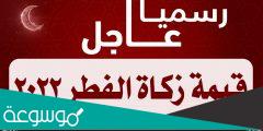 كم قيمة زكاة الفطر 2022 في مصر