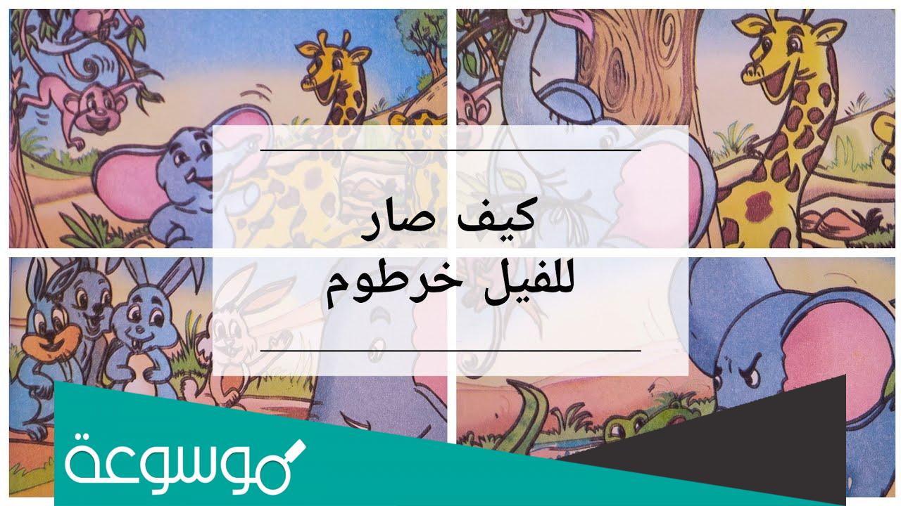 كيف صار للفيل خرطوم
