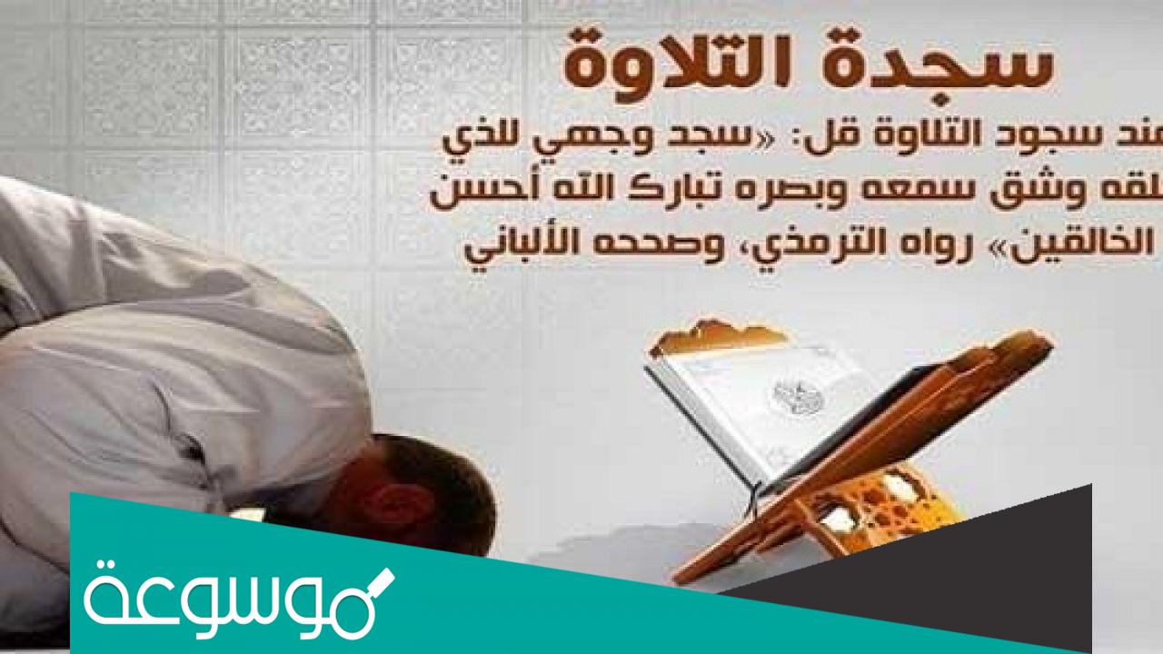 ماذا اقول في السجدة عند قراءة القران