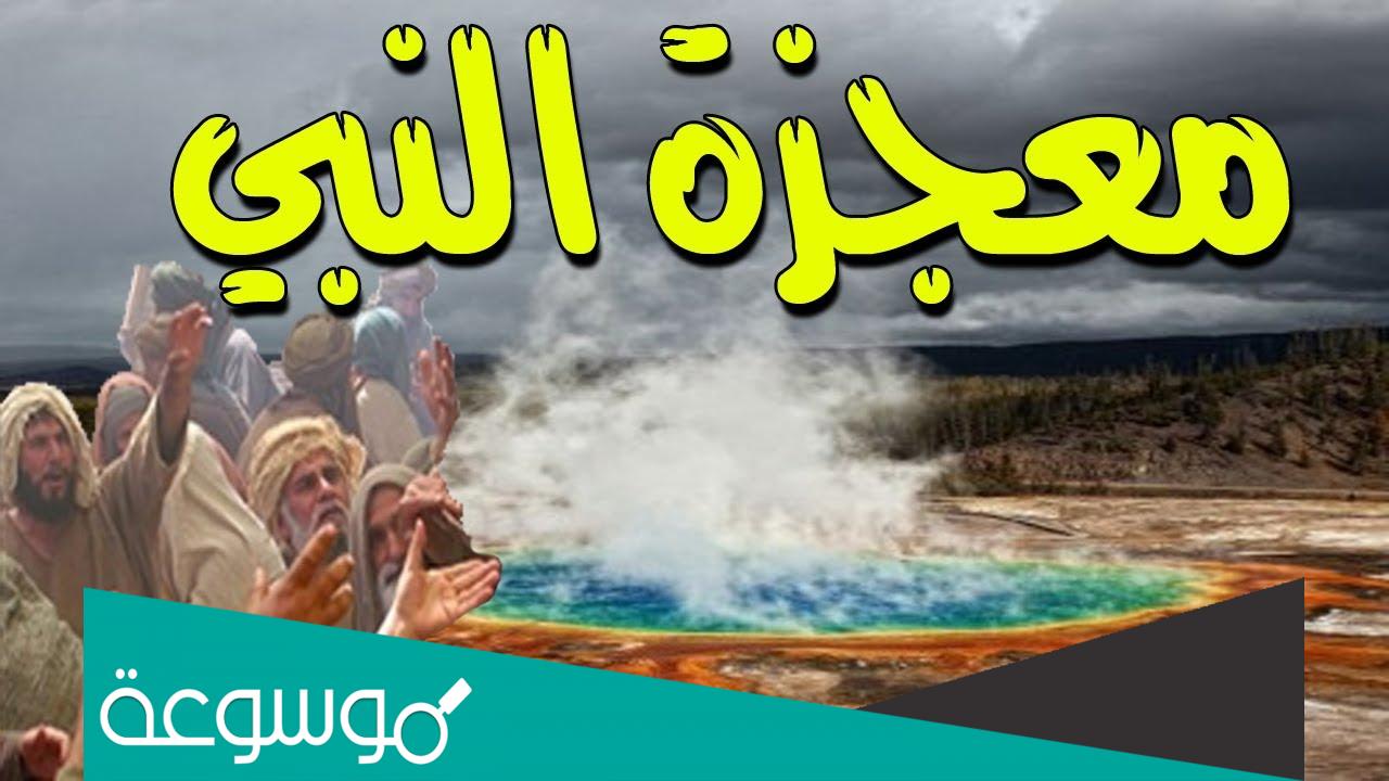 من هو النبي الذي تدفق الماء بين اصابعه