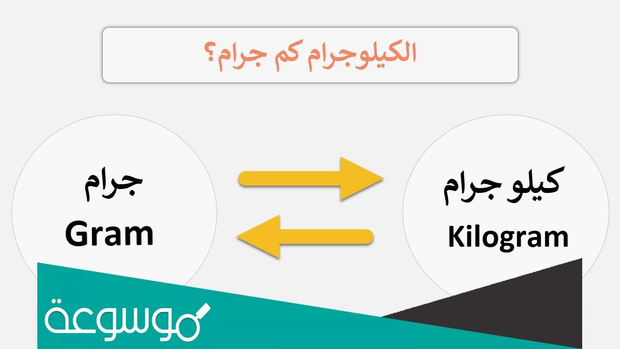 الكيلو كم جرام .. كم يساوي الكيلو جرام بالجرام