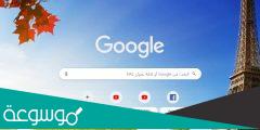 البحث في google أو كتابة عنوان url