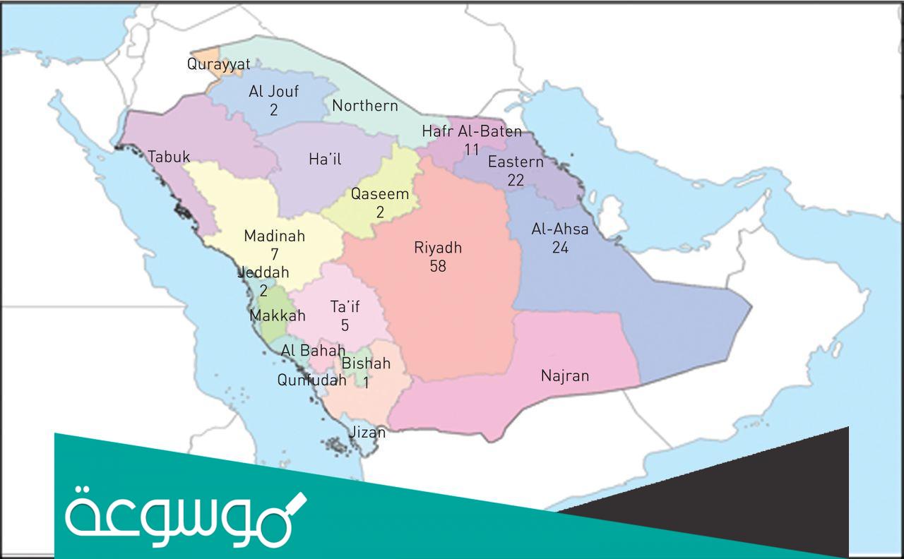 المسافة بين املج والمدن السعودية
