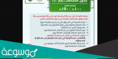 جدول المخالفات المرورية الجديد في السعودية