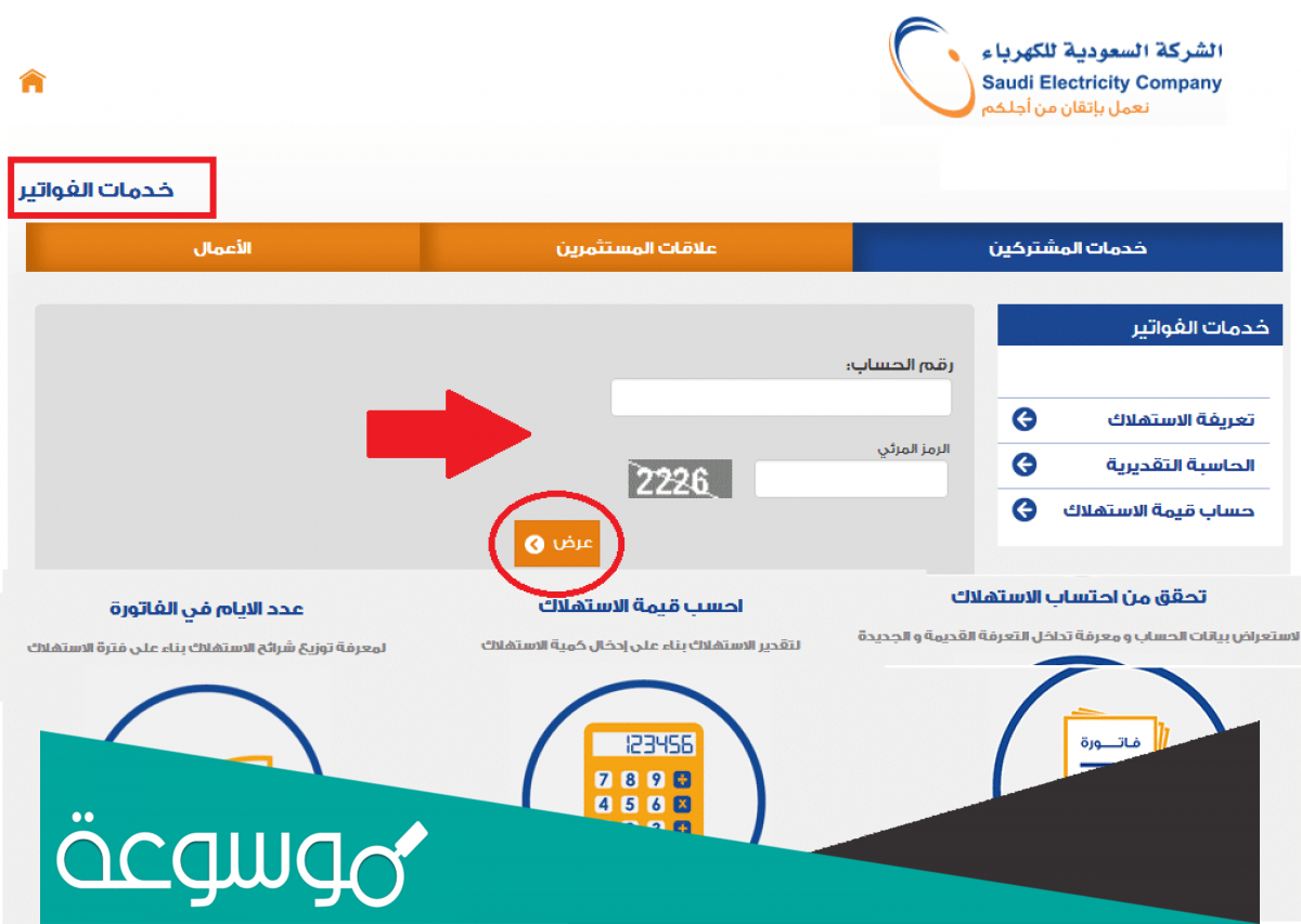 كيف اعرف فاتورة الكهرباء من رقم العداد