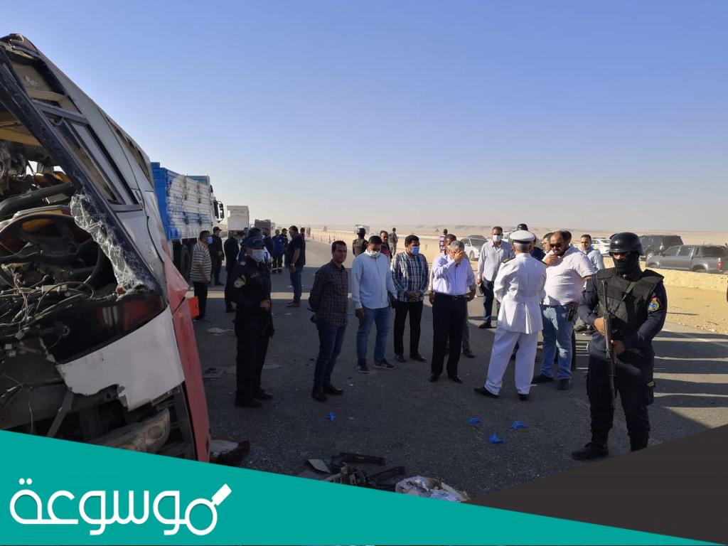 تفاصيل حادث الطريق الصحراوي اليوم