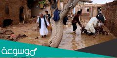 كم عدد قتلى الفيضانات في افغانستان