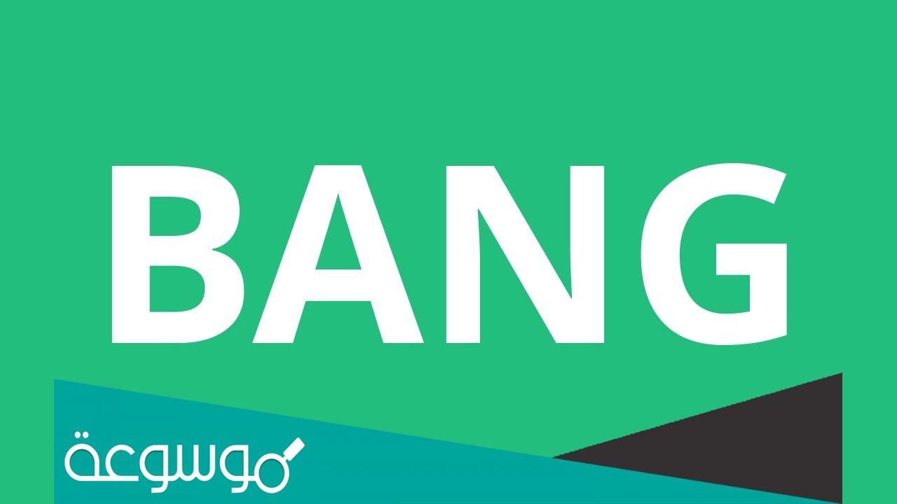 ما معنى bang باللغة العربية؟