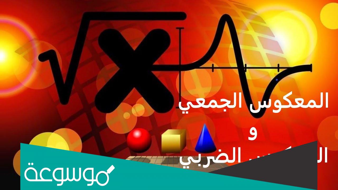 ما هو المعكوس الضربي