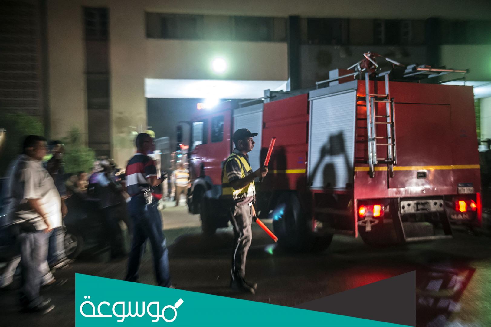 هل تم السيطرة على حريق كنيسة أبو سيفين بإمبابة