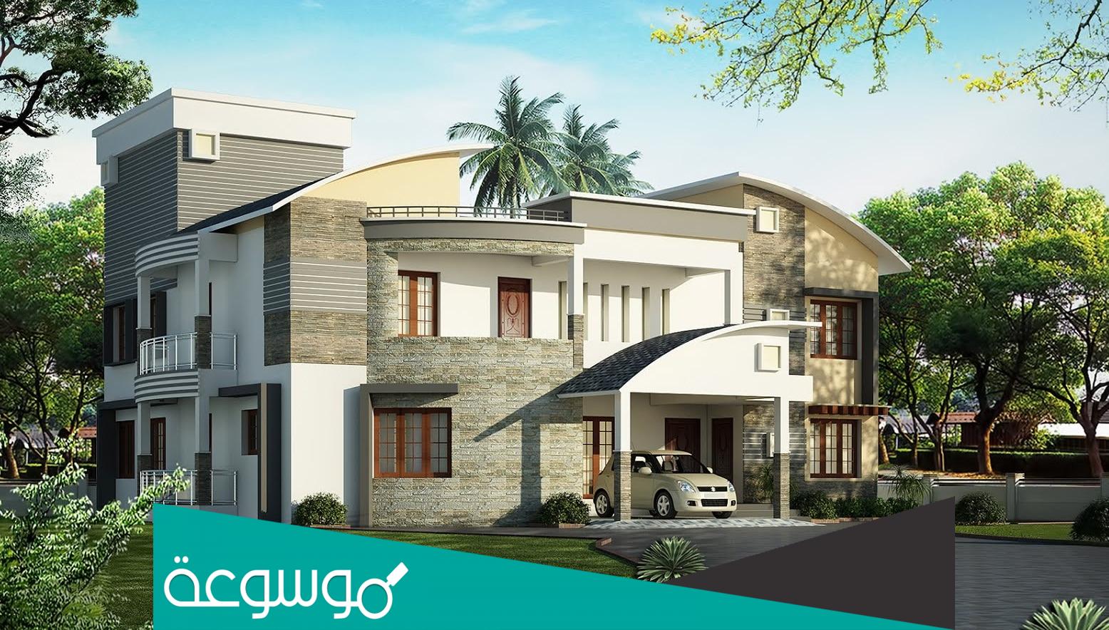 مخططات تصميم فيلا صغيرة مودرن