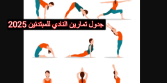 جدول تمارين النادي للمبتدئين 2025